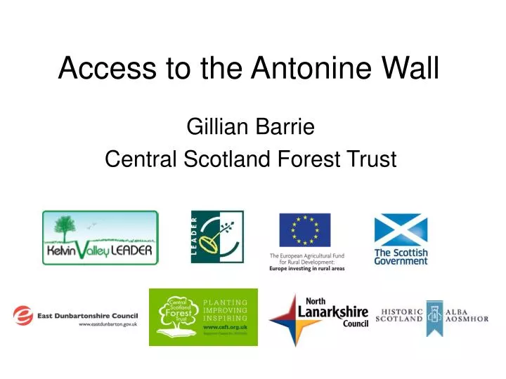 access to the antonine wall