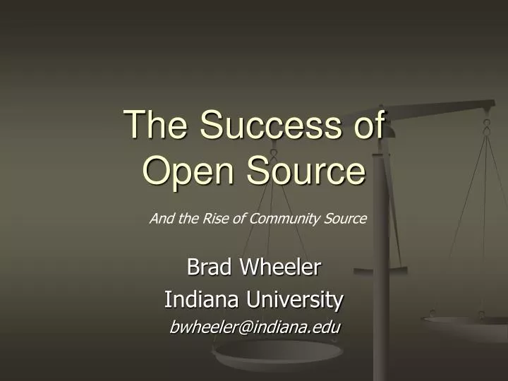 the success of open source