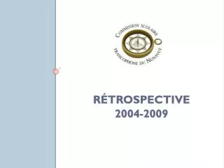 r trospective 2004 2009