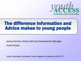 The difference Information and Advice makes to young people