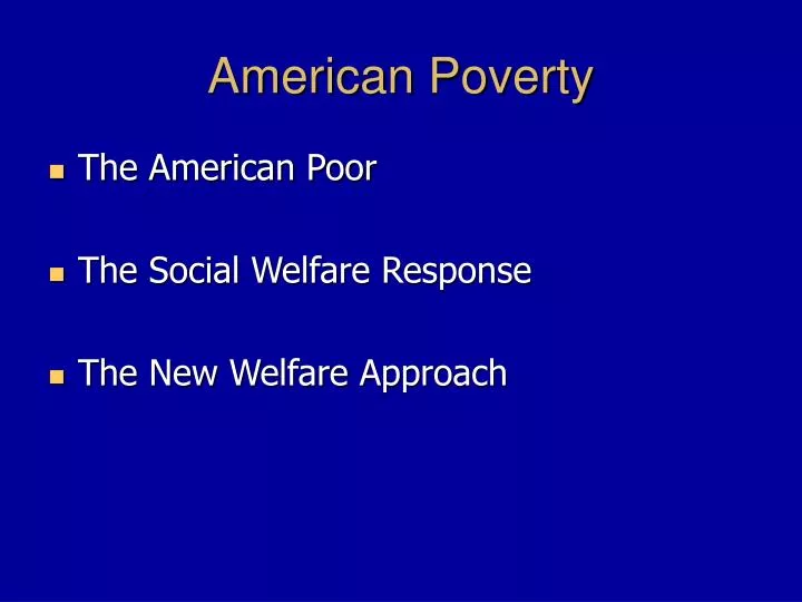 american poverty