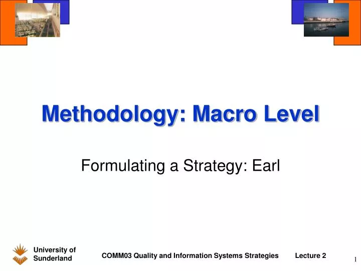 methodology macro level