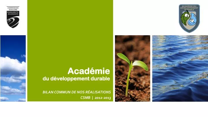 acad mie du d veloppement durable