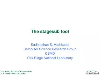 The stagesub tool