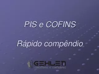 pis e cofins r pido comp ndio