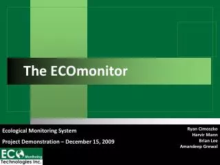The ECOmonitor