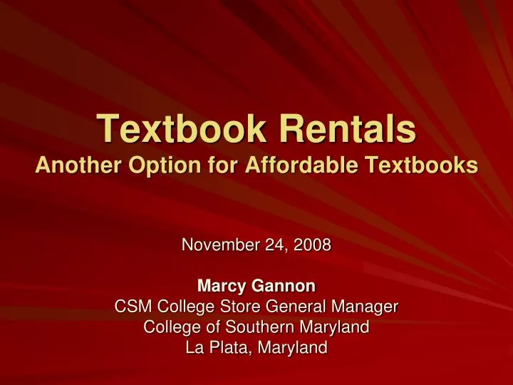 textbook rentals another option for affordable textbooks