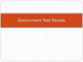 Government Test Review