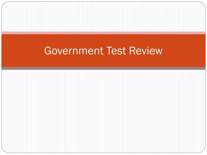 government test review