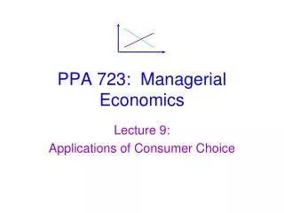 PPA 723: Managerial Economics