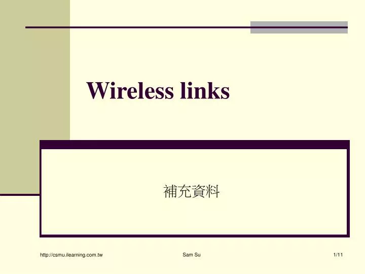 wireless links