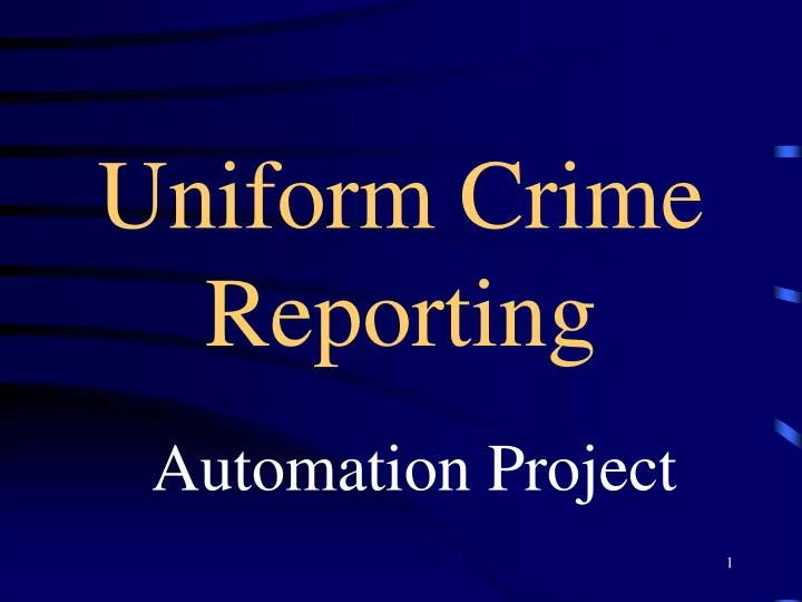 uniform crime reporting