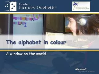 The alphabet in colour