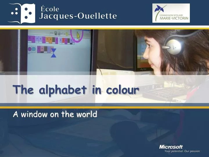 the alphabet in colour