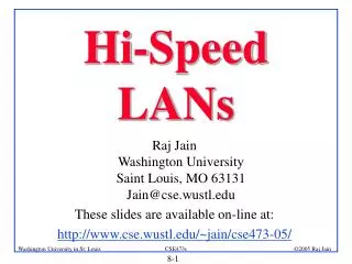 Hi-Speed LANs