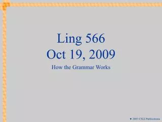 ling 566 oct 19 2009