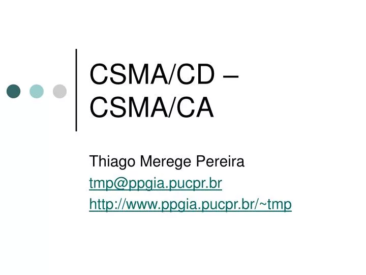 csma cd csma ca