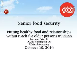 Senior food security