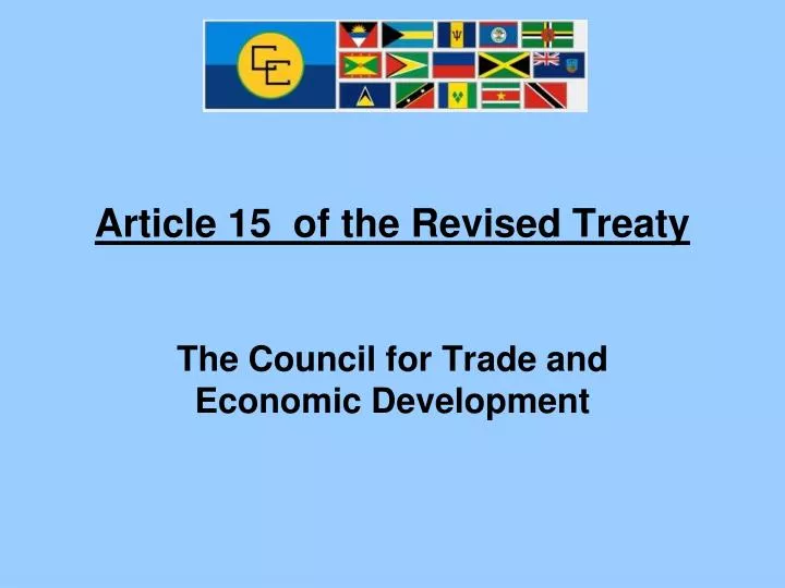 article 15 of the revised treaty