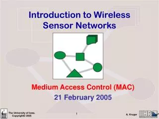 Introduction to Wireless Sensor Networks