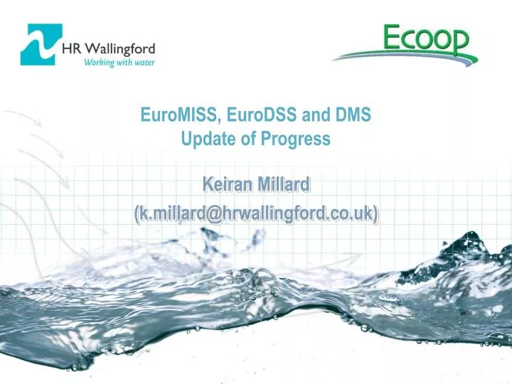 euromiss eurodss and dms update of progress