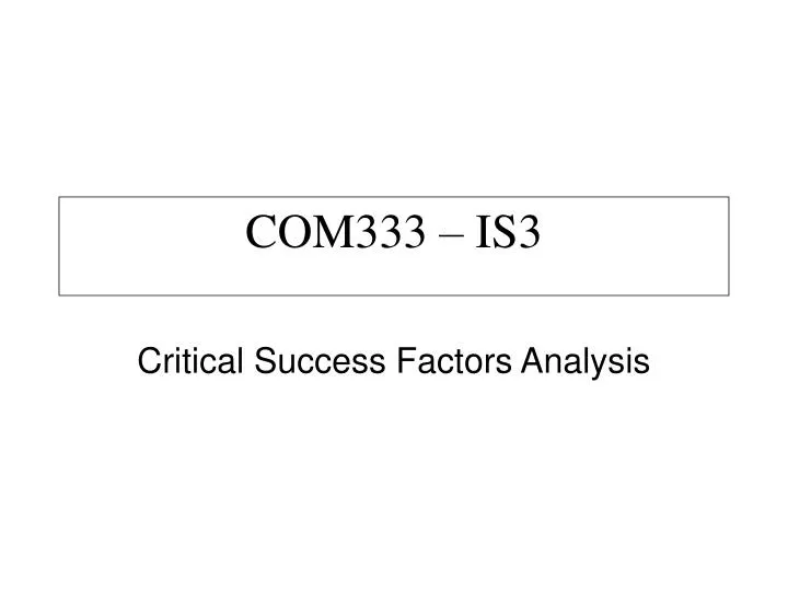 com333 is3