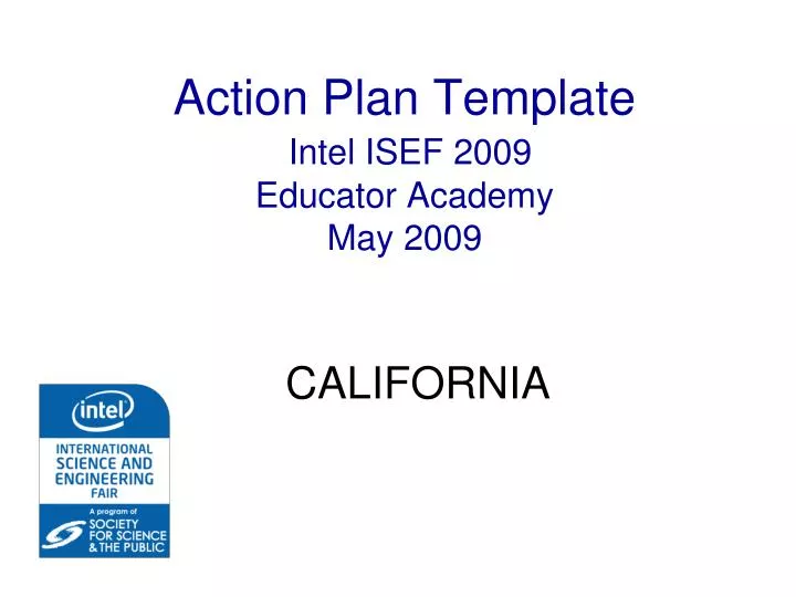 action plan template intel isef 2009 educator academy may 2009