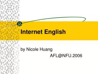 Internet English