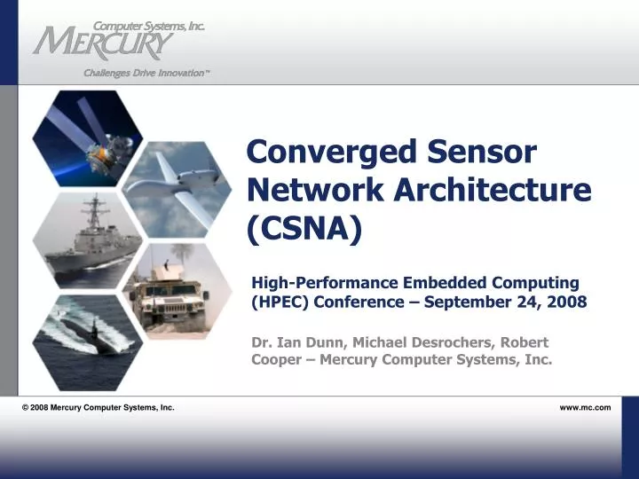 converged sensor network architecture csna