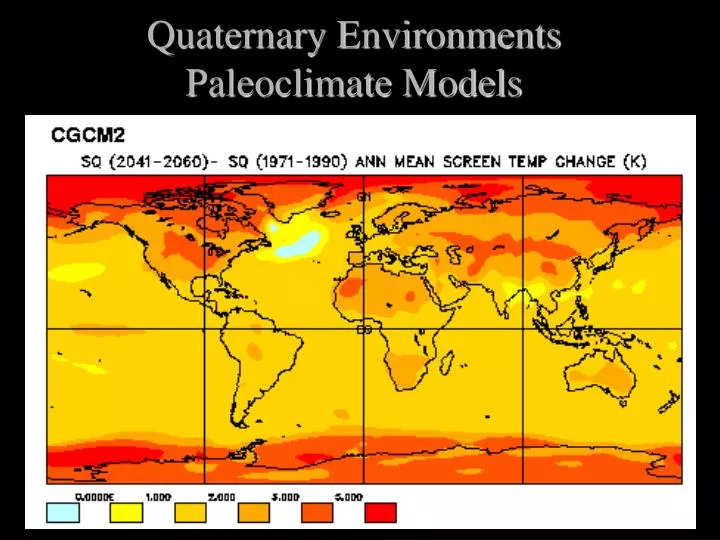 quaternary environments paleoclimate models