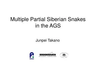 Multiple Partial Siberian Snakes in the AGS