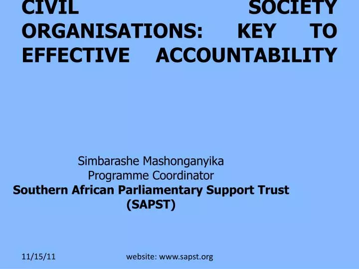 pac relationship with the civil society organisations key to effective accountability