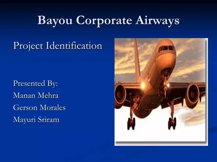 bayou corporate airways