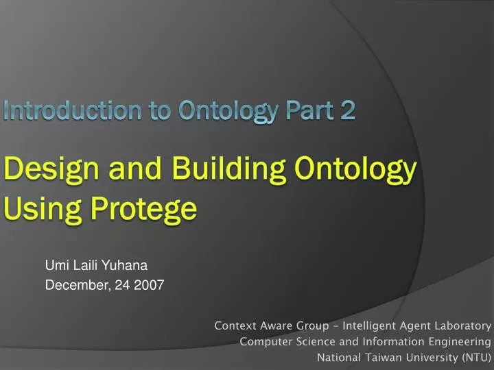 design and building ontology using protege