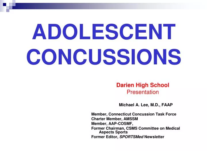 adolescent concussions