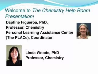 Welcome to The Chemistry Help Room Presentation!