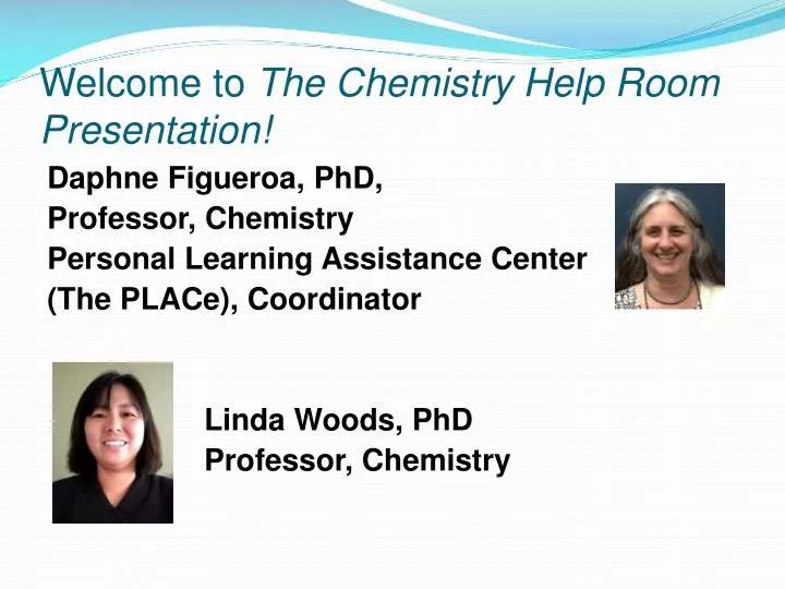 welcome to the chemistry help room presentation