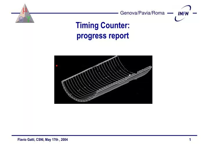 timing counter progress report