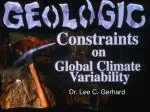 Dr. Lee C. Gerhard - slide 1