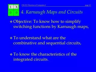 4. Karnaugh Maps and Circuits