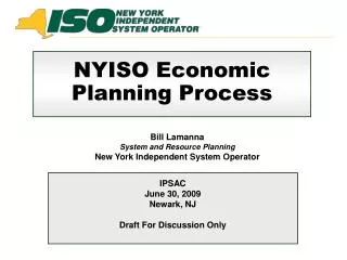 NYISO Economic Planning Process