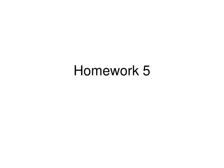 homework 5