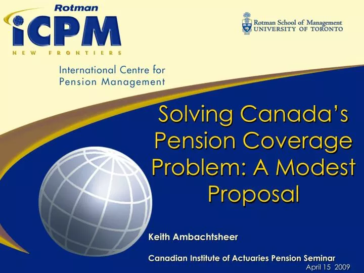 solving canada s pension coverage problem a modest proposal