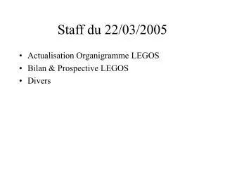 staff du 22 03 2005