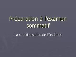 pr paration l examen sommatif