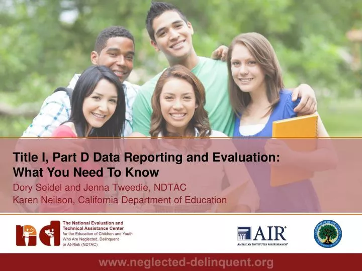 title i part d data reporting and evaluation what you need to know