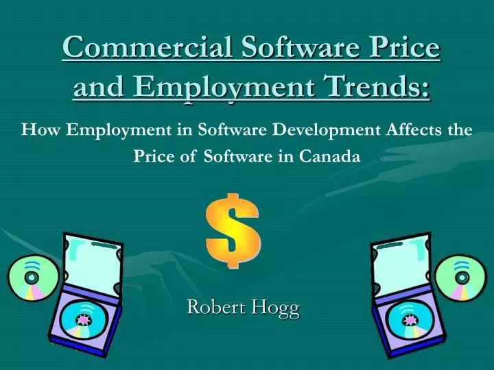 commercial software price and employment trends