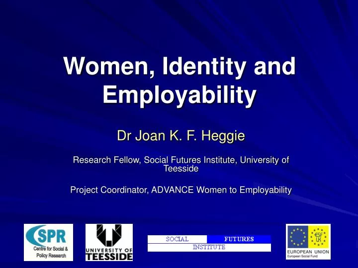 women identity and employability
