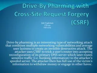 Drive-By Pharming with Cross-Site Request Forgery (CSRF)