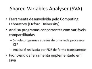 shared variables analyser sva